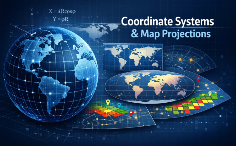  Coordinate systems and map projections in GIS